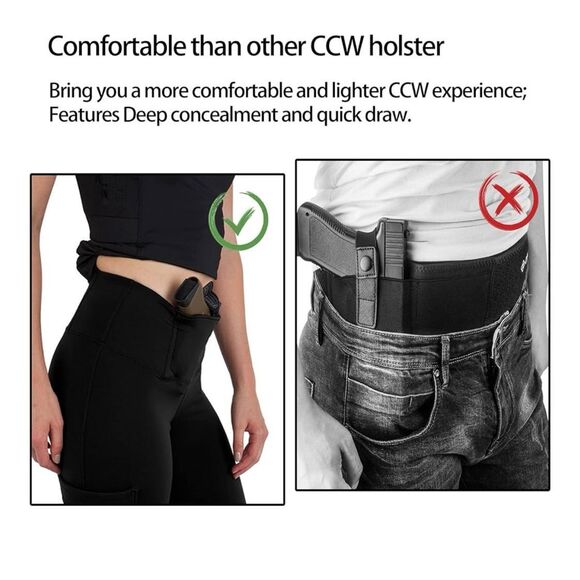 Lilcreek Concealed Carry Leggings Gun Holster Womens Size X-Large Black - Picture 4 of 7